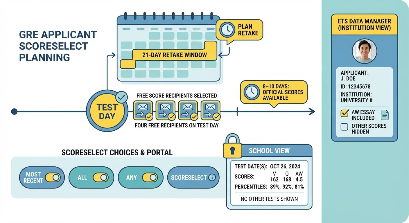 GRE ScoreSelect Explained: When to Send Scores and What Schools See