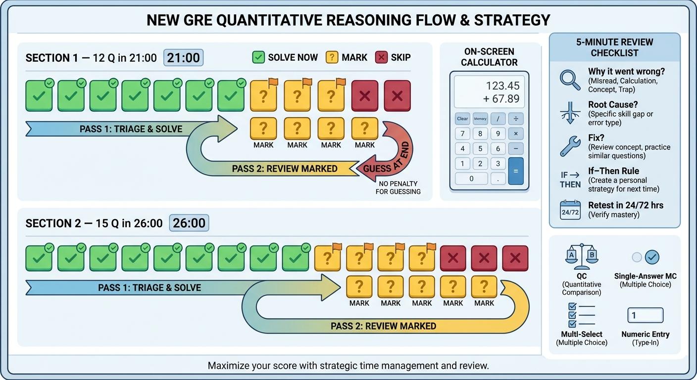 GRE Quant Timing & Careless Errors: The 5-Minute Review System That Raises Scores