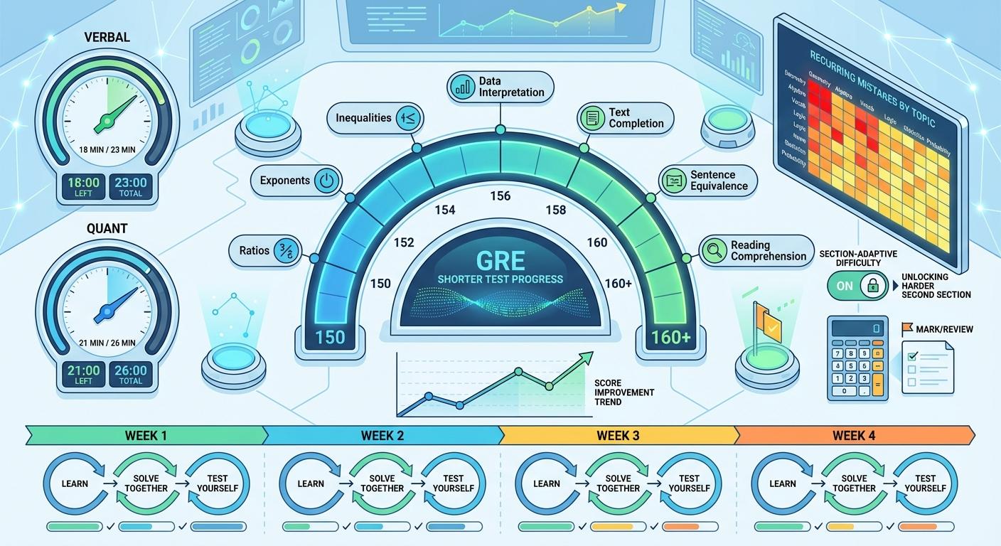 GRE Study Plan from 150 to 160+: A Targeted “Fix What’s Broken” Approach